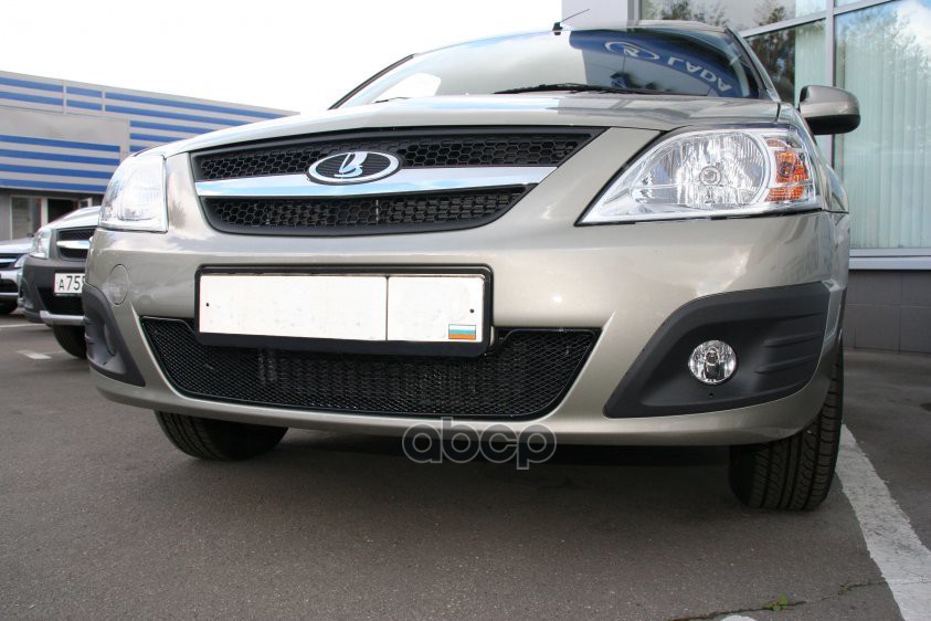 Сетка на бампер внешняя для LADA Largus Cross 2013-2021, черн., 15 мм / Лада Лар