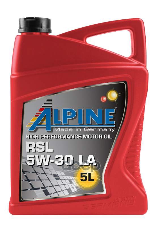 ALPINE 0100302 Alpine, Масло Мото Rsl 5W- 30 La 5L Api Sn/Cf, Acea C3, Mb-Freigabe 229.51, Bmw Longlife-04,