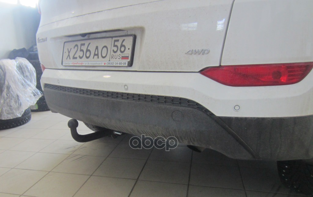 Фаркоп Hyundai Tucson дорестайл 2015-2018 крепление шара на двух болтах