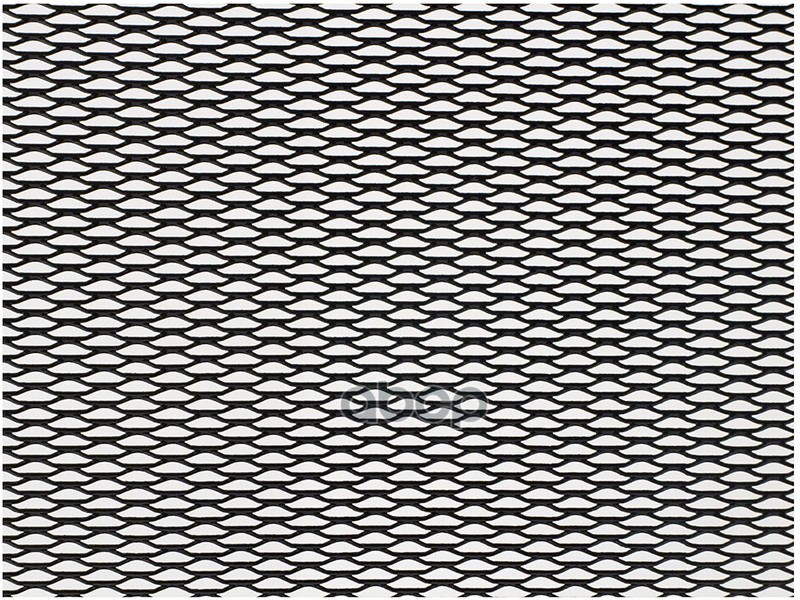 Облицовка радиатора (сетка) алюминий 100 х 40 см черная ячейки 15 х 4,5 мм DolleX 071286