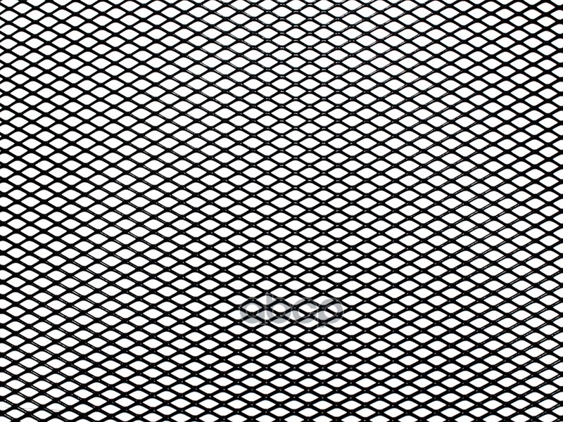 Облицовка радиатора (сетка) алюминий 120 х 20 см черная ячейки 10 х 5,5 мм Dollex 094729