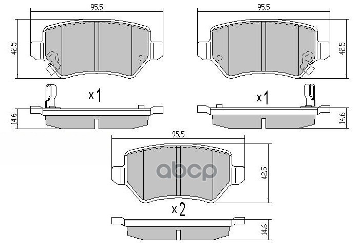 Колодки тормозные дисковые