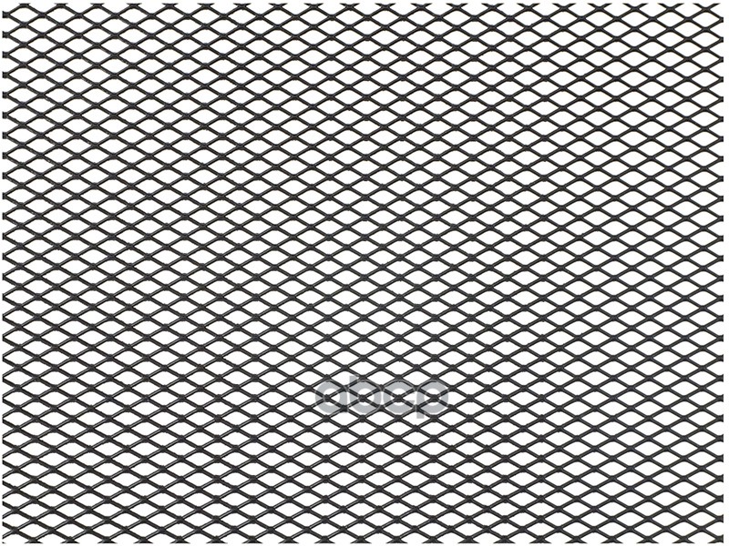 Облицовка радиатора (сетка) алюминий 100 х 20 см черная ячейки 10 х 5,5 мм DolleX 071262