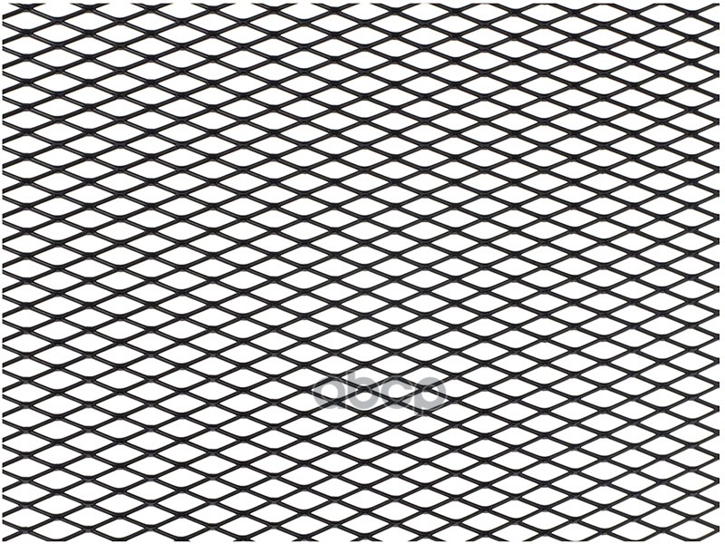 Облицовка радиатора (сетка) алюминий 100 х 20 см черная ячейки 16 х 6 мм Dollex 071264