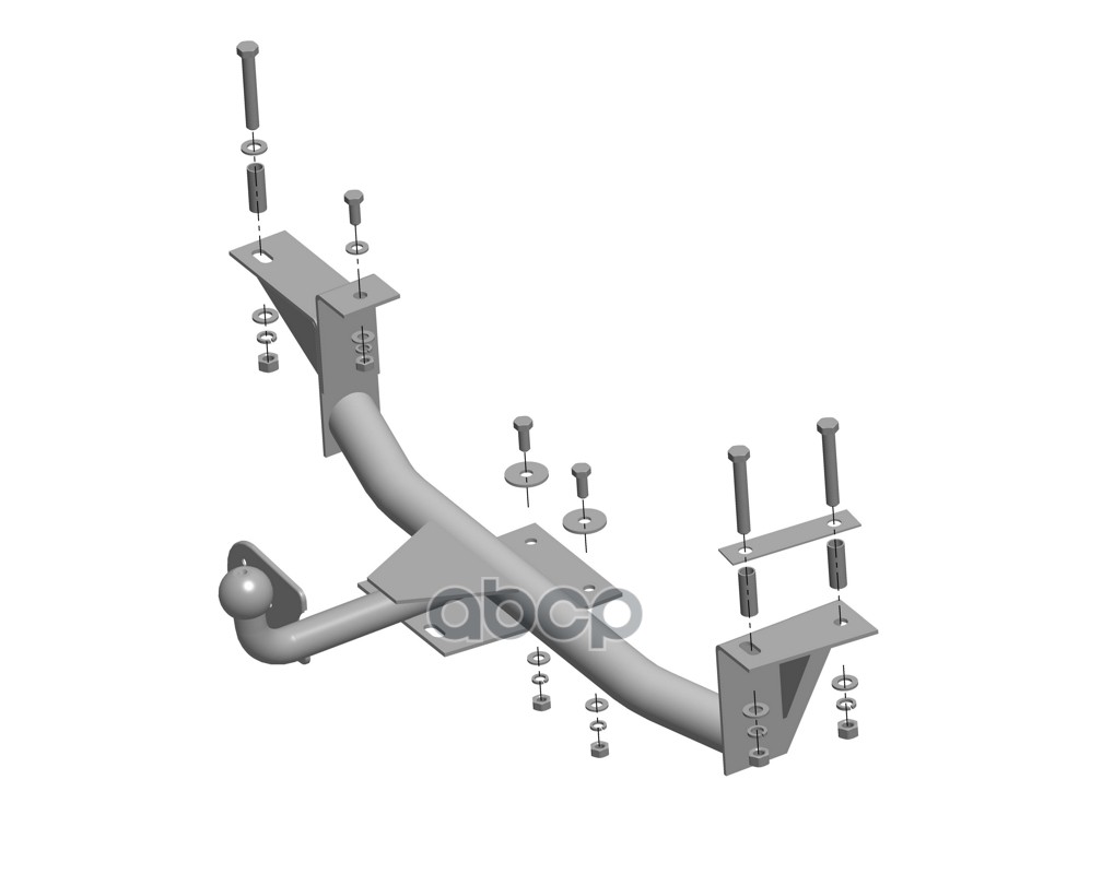 Фаркоп (тягово-сцепное устройство) ВАЗ-2110,2111,2112,2170,2172 цельносварной бе
