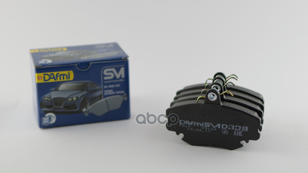 Колодки тормозные дисковые DAFMI SEMI METALLIC, к-т.(LADA Largus 8 кл.) D339SM_Д