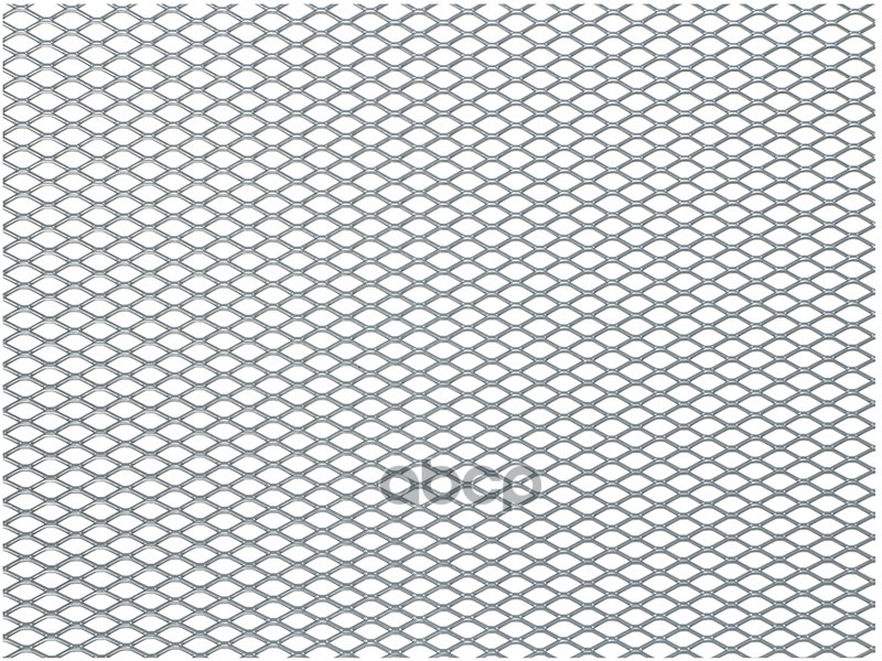 Облицовка радиатора (сетка) алюминий 100 х 40 см серебро ячейки 10 х 5,5 мм Dollex 071279