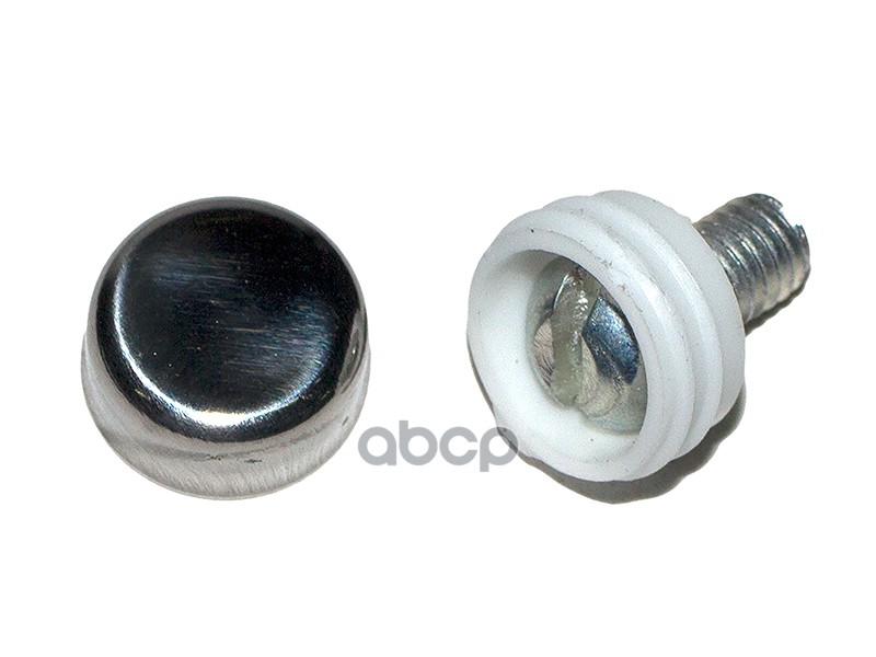 Крепеж номерного знака винт хром нержавейка 4 шт. DolleX 111016