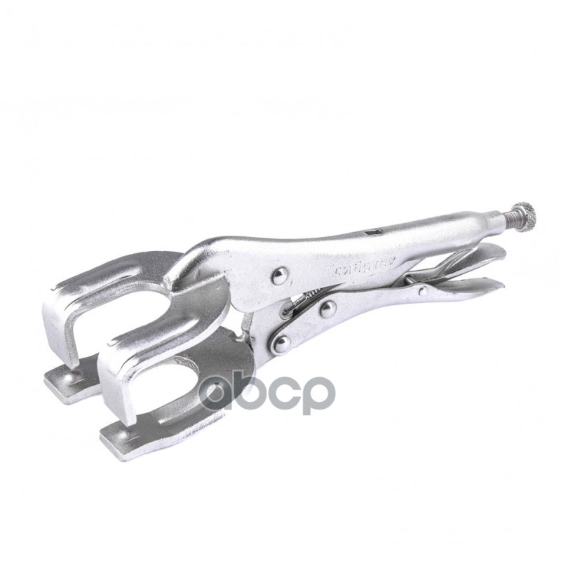 Зажим ручной, двойной, точечная фиксация, 225 мм