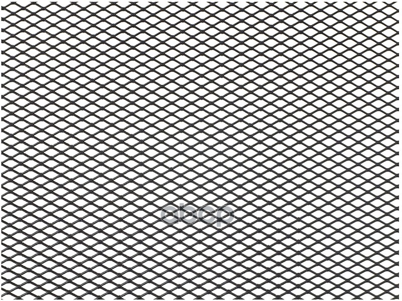 Облицовка радиатора (сетка) алюминий 100 х 40 см черная ячейки 10 х 5,5 мм DolleX 071285