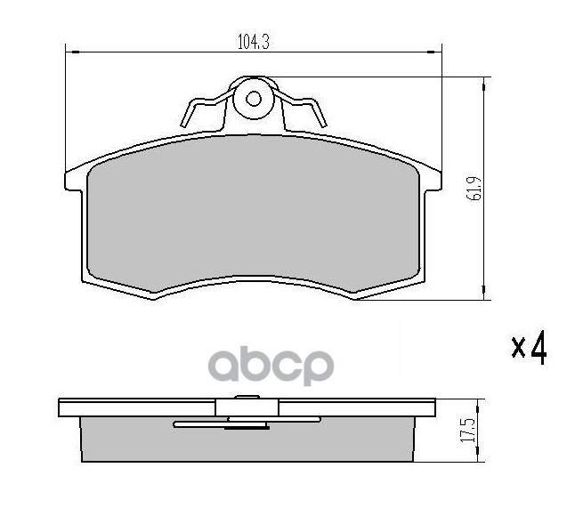 Колодки тормозные дисковые