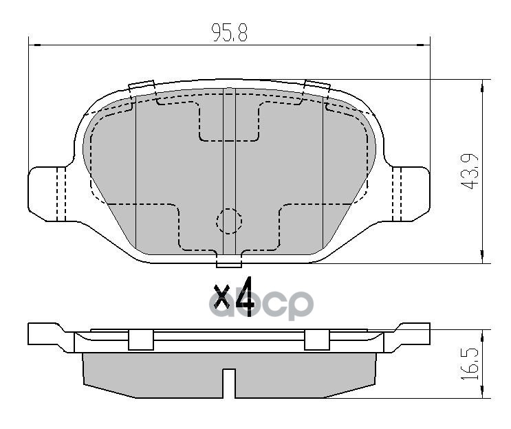 LD101 Колодки тормозные задние BARNETT