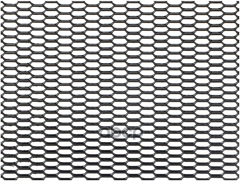 Облицовка радиатора (сетка) алюминий 100 х 20 см черная ячейки 20 х 6 мм (сота) Dollex 071265