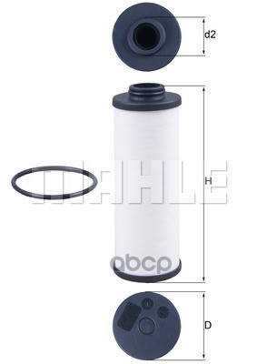 Фильтр гидравлический HX186D Mahle/Knecht арт. HX186D