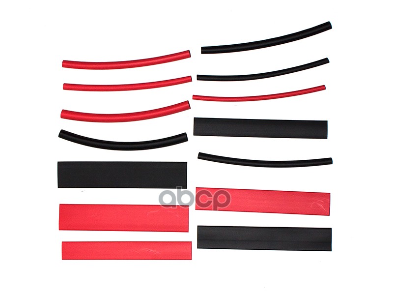 Трубка термоусадочная набор красно-черные 14 шт. 3-12 мм Dollex 083050 Rexant