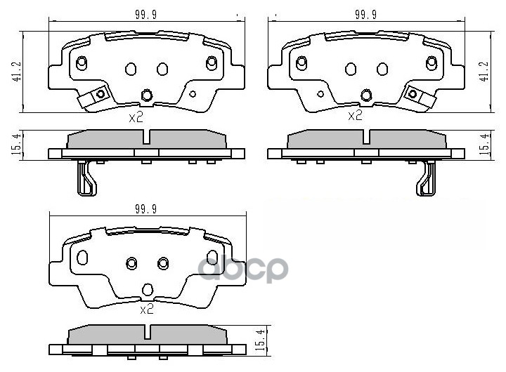 HND101 Колодки тормозные задние BARNETT
