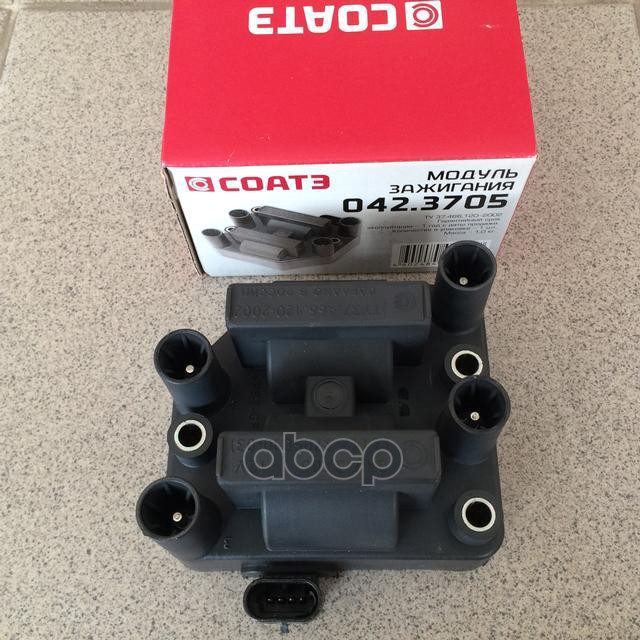 Катушка зажигания для ВАЗ 2110-2112, Нива / 12В четырёхвыводной СОАТЭ