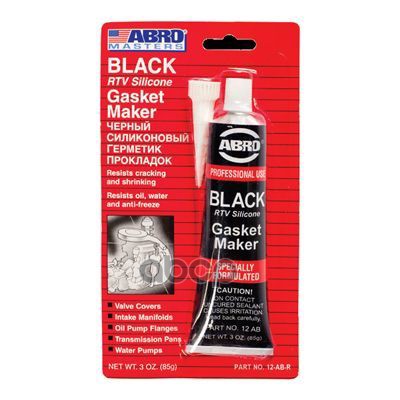 Герметик Прокладок! Высокотемператур. Черный 85Гр Abro ABRO арт. 12ABCHRS
