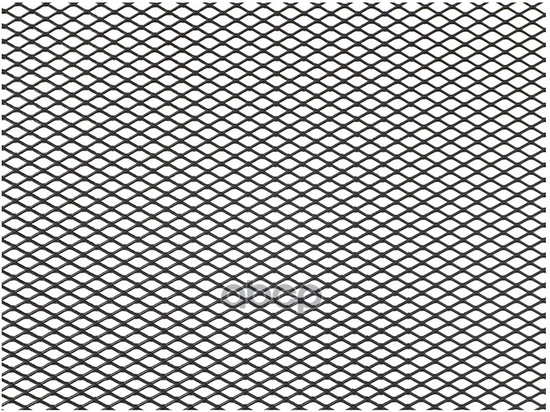 Облицовка радиатора (сетка) алюминий 100 х 30 см черная ячейки 10 х 5,5 мм DolleX 071274