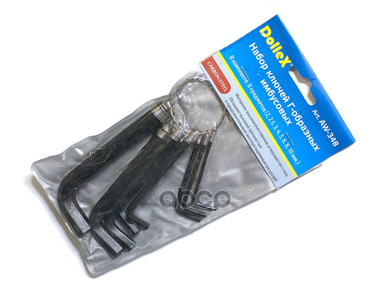 Набор ключей г-образных 2 -10 мм пр.Dollex 039138