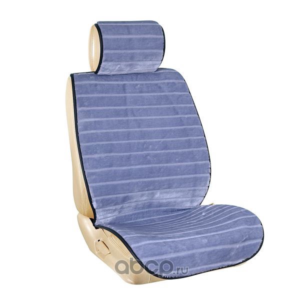 Skyway S03001028 Накидка сиденья меховая искусственная мутон 2 предм. SKYWAY ARCTIC Серый Полоска