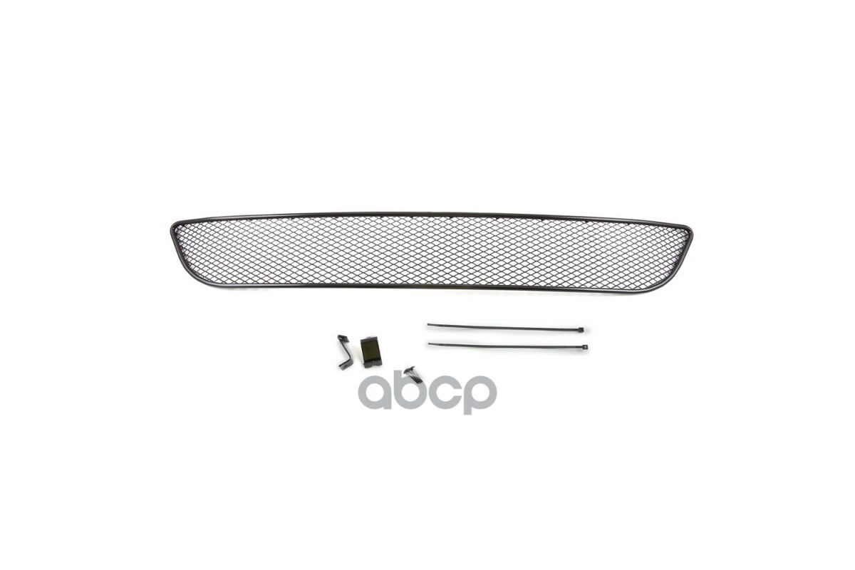 Сетка на бампер внешняя для HYUNDAI Solaris 2011-2014, черн., 15 мм / Хендай Сол