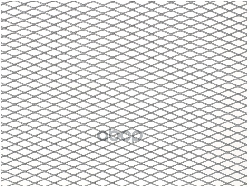 Облицовка радиатора (сетка) алюминий 100 х 20 см серебро ячейки 16 х 6 мм Dollex 071258