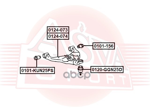 РЫЧАГ ПЕРЕДНИЙ НИЖНИЙ ЛЕВЫЙ