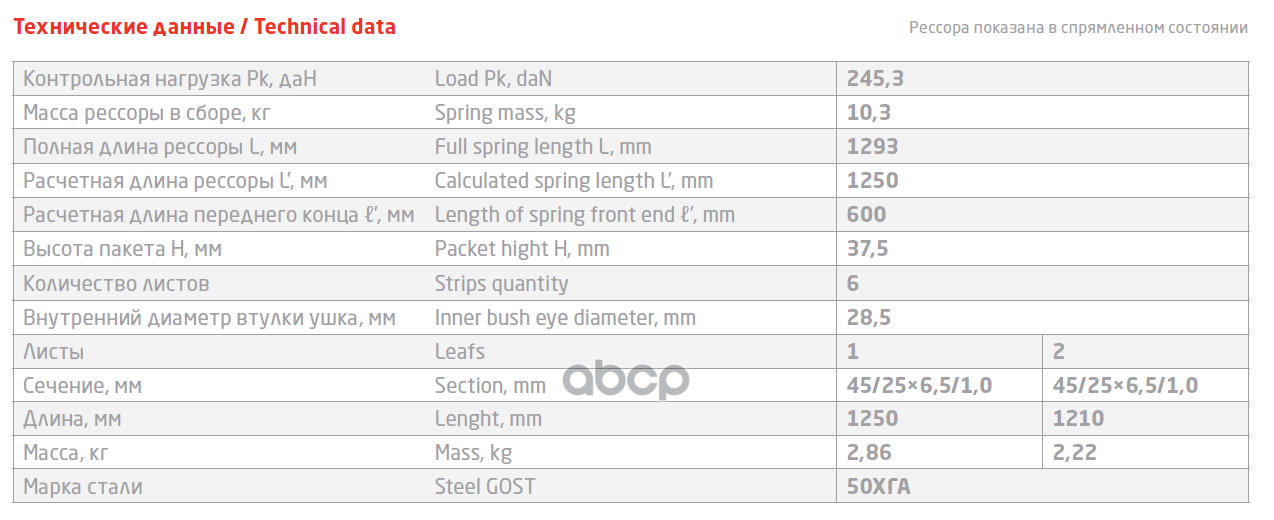 Рессора задняя Москвич 408 (6л)