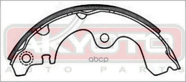 КОЛОДКИ ТОРМОЗНЫЕ БАРАБАННЫЕ ЗАДНИЕ