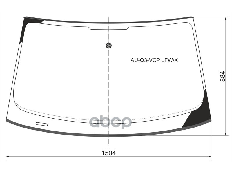 Стекло лобовое (Молдинг) Audi Q3 11-19 XYG арт. AU-Q3-VCP LFW/X