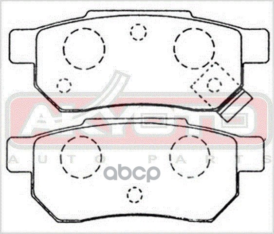 КОЛОДКИ ТОРМОЗНЫЕ ДИСКОВЫЕ ЗАДНИЕ