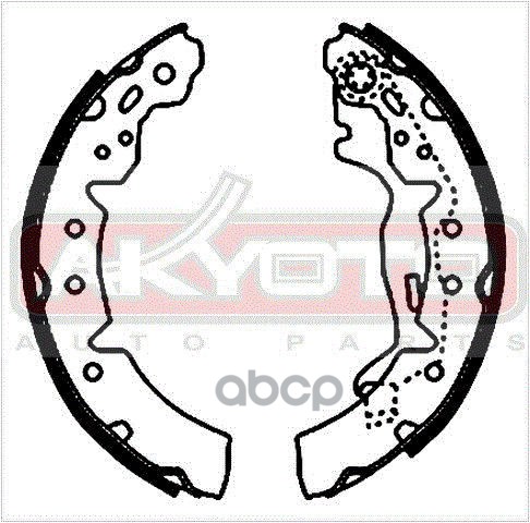 Колодки тормозные барабанные задние