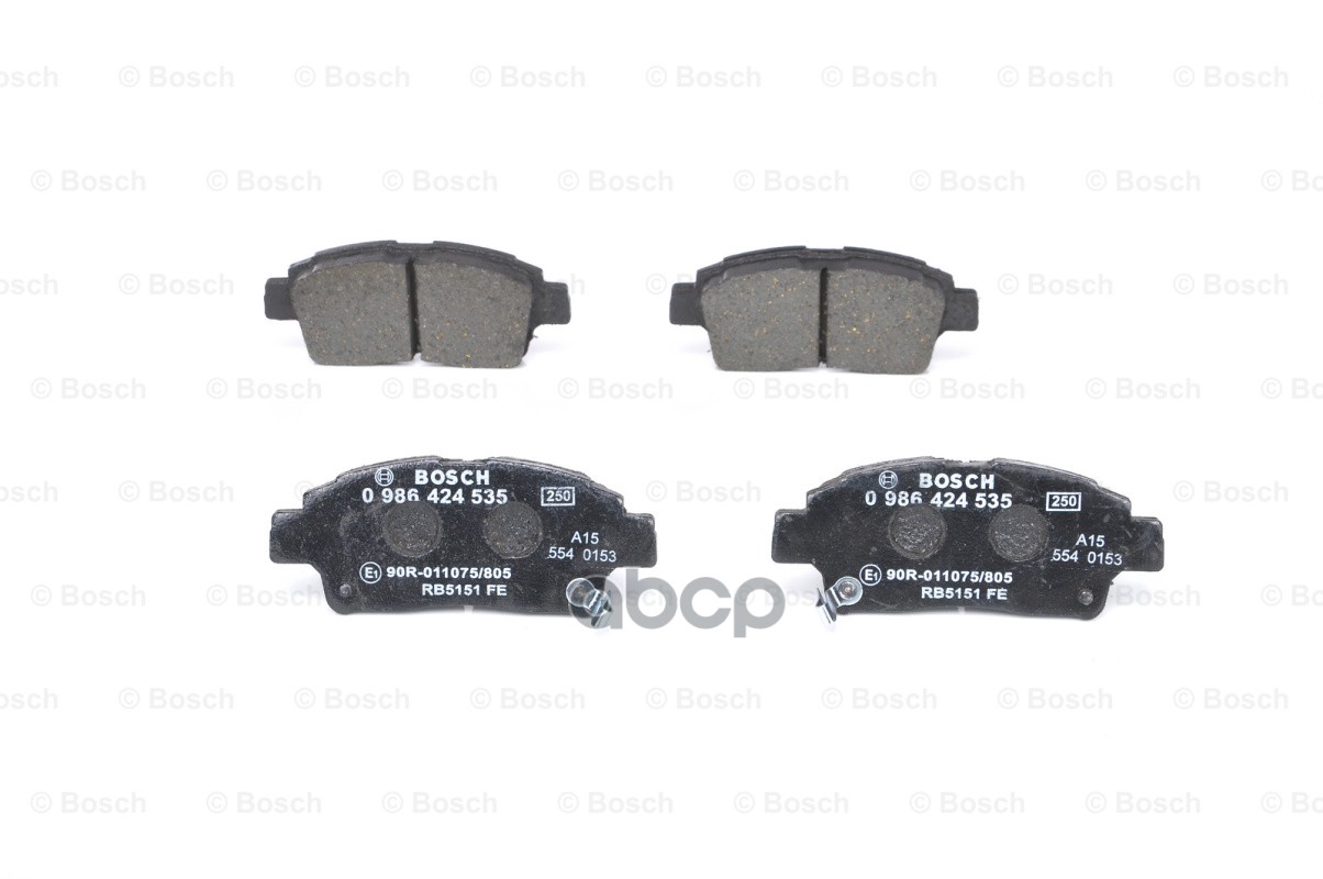 0 986 424 535 Колодки Дисковые П Toyota Yaris 1.0I/1.3I/1.5Wti/1.4D 99-01 Bosch арт. 0986424535