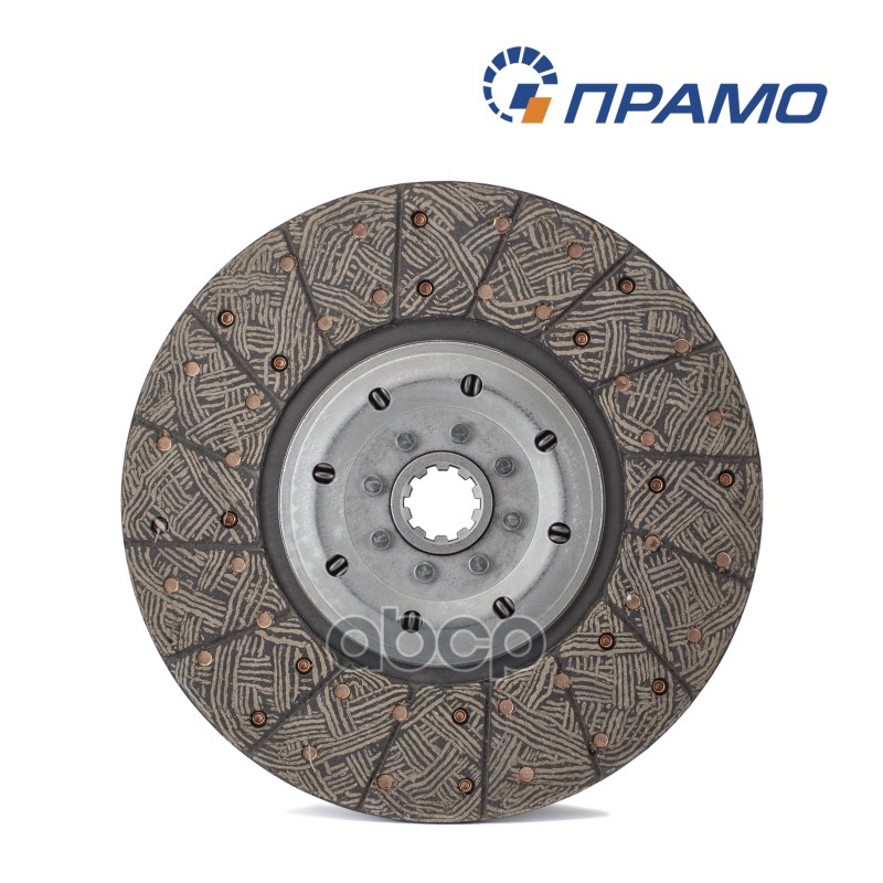 Диск сцепления ведомый для КамАЗ 4310, 5320, 5410 и др. / D=350мм ступица 40мм ПРАМО