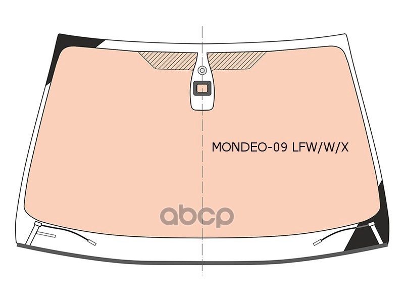 Стекло лобовое (Обогрев полный/ Датчик дождя/ Молдинг) Ford Mondeo 10-15 XYG арт. MONDEO-09 LFW/W/X