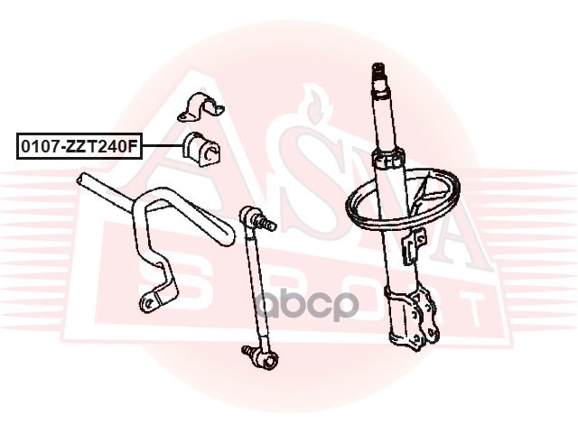 ВТУЛКА ПЕРЕДНЕГО СТАБИЛИЗАТОРА D23