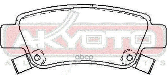 Колодки тормозные дисковые задние HONDA CRV III 2007->