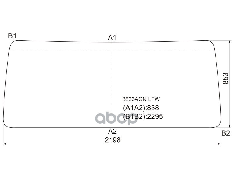Стекло лобовое Howo A7 12- / Volvo FH 92-12 XYG арт. 8823AGN LFW