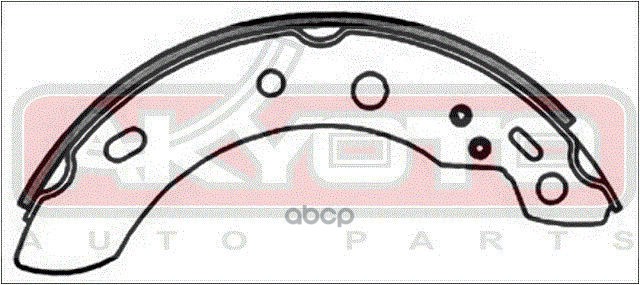 КОЛОДКИ ТОРМОЗНЫЕ БАРАБАННЫЕ ЗАДНИЕ