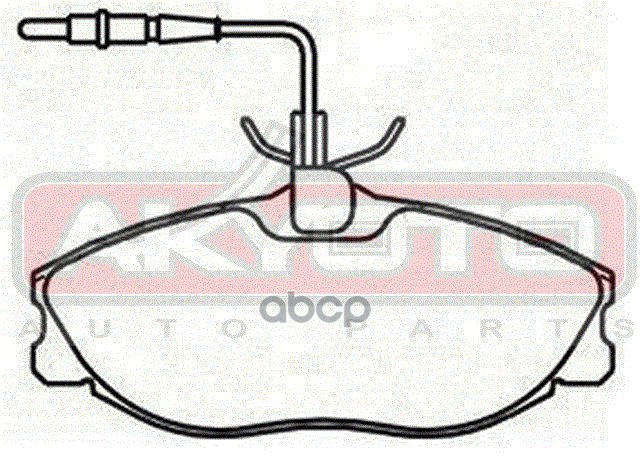 КОЛОДКИ ТОРМОЗНЫЕ ДИСКОВЫЕ ПЕРЕДНИЕ С ДАТЧИКОМ