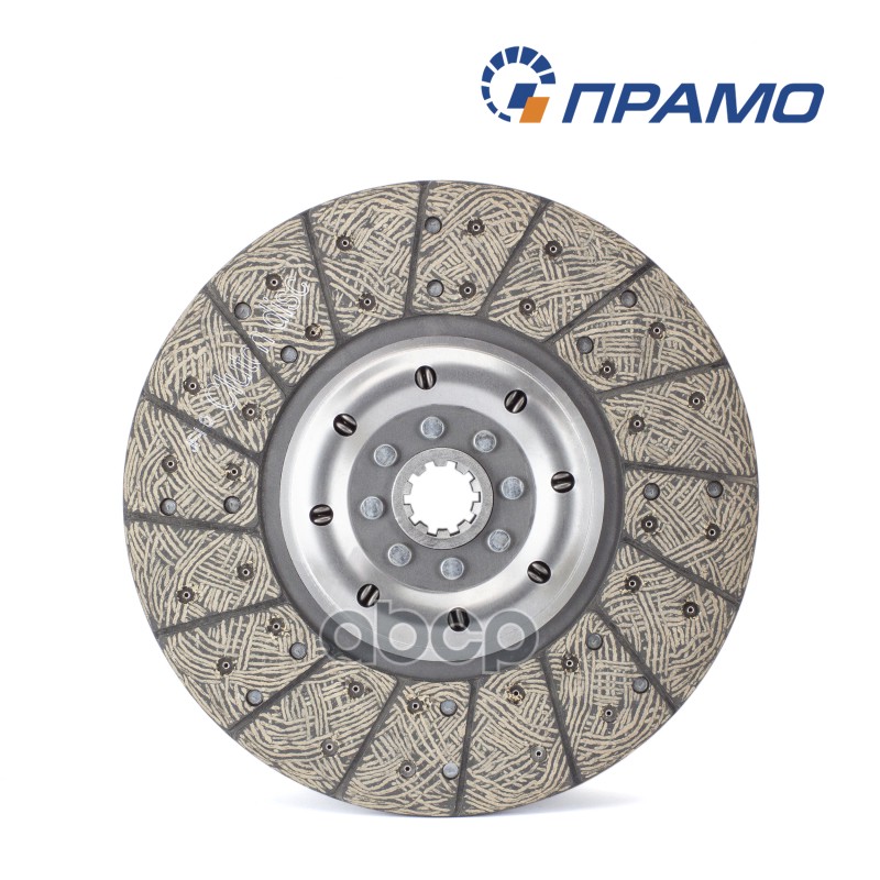 Диск сцепления ведомый для КамАЗ 5297, 5315, 4326 и др. / D=350мм ступица 40мм, усиленный ПРАМО