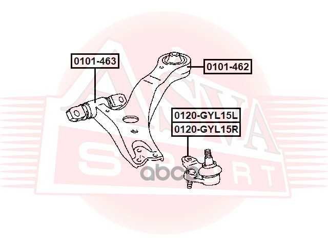 САЙЛЕНТБЛОК ЗАДНИЙ ПЕРЕДНЕГО РЫЧАГА