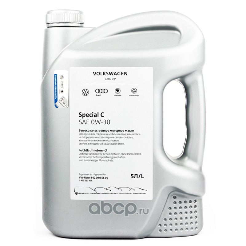VAG GR55167M4 Масло моторное синтетика VAG Special С 0W-30 5 л.