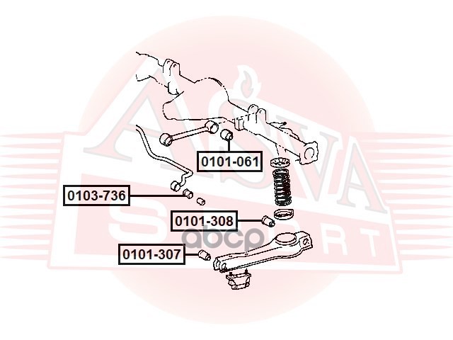Сайлентблок заднего рычага