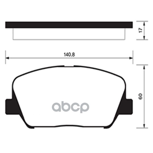 Колодки тормозные передние 30 () с 2011