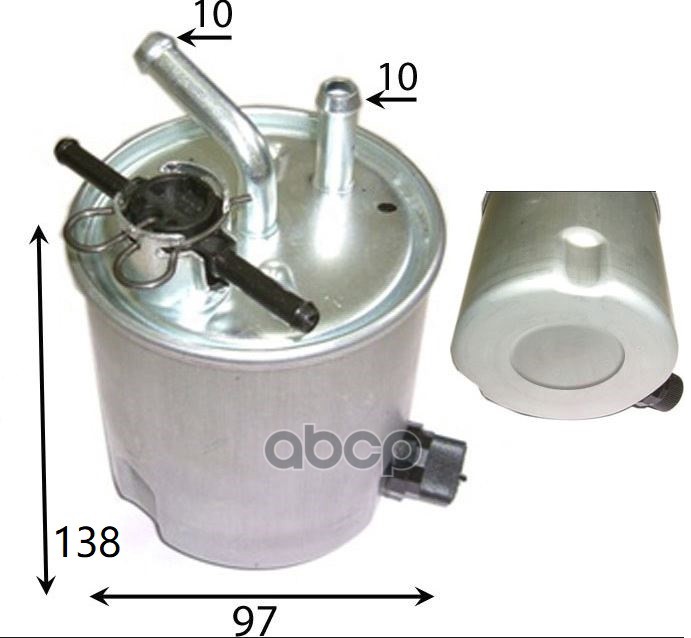 Фильтр топливный ISUZU Como JCW4E26 (2012-...)/NISSAN Cabstar F24M/F24E (2006-...)/ NV350 E26 (2012-...)/ NV350 Caravan CW4E26/CW8E26/VW6E26/DW4E26 (2012-...)/ NV350 Urvan E26 (2012-...)/ Safari TY61LHD (2012-...)/ X-Trail T30 (2000-2013)/RENAULT Maxity T