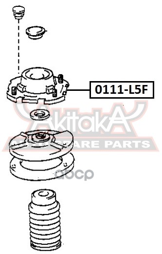 Опора амортизатора TOYOTA CORSA/TERCEL EL5#/NL50 1994-1999
