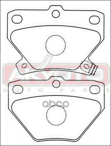 Колодки тормозные дисковые задние
