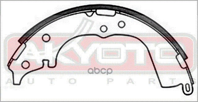 КОЛОДКИ ТОРМОЗНЫЕ БАРАБАННЫЕ ЗАДНИЕ